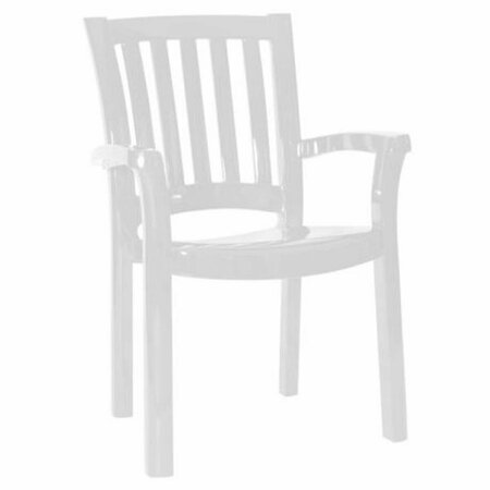 FACELIFT FIRST Sunshine Armchair - White- Set of 2, 4PK FA222497